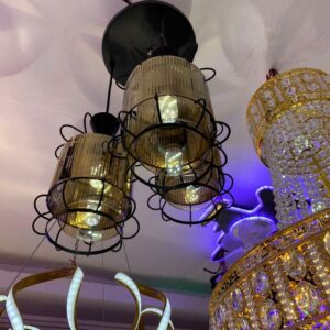 3 in 1 glass and bulb dropping light