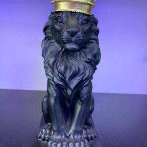 Royal Black Lion sculpture