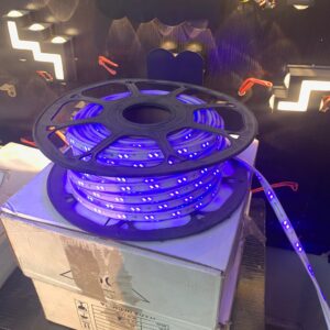 warm white and blue rope light