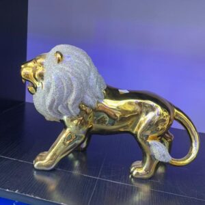 Golden Lion Sculpture