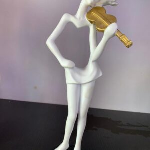 Modern Violinist Sculpture