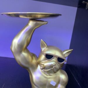 Golden Bulldog Butler Tray