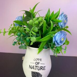Artificial Flower Arrangement in Decorative Vase