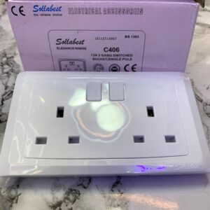 Sollabest Double Switched Power Socket